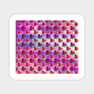 Space Strawberry Pattern Magnet