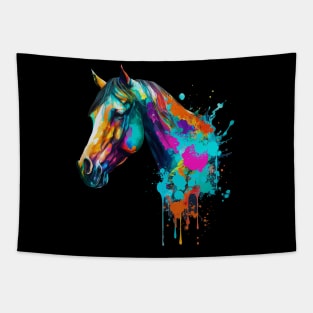 Watercolor horse head Tapestry