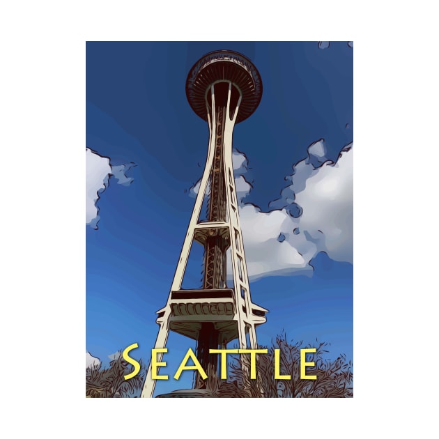 Seattle Space Needle by WelshDesigns