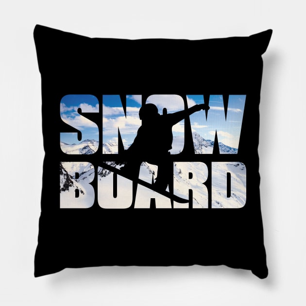 Snowboard Pillow by nuijten