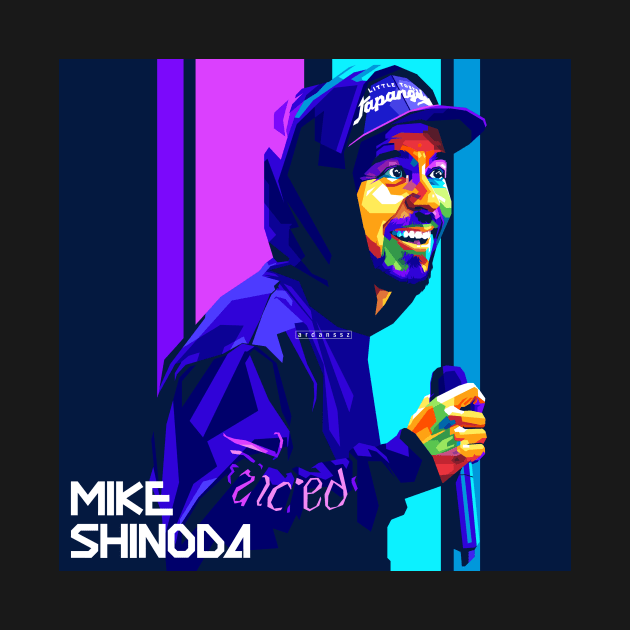 Mike Shinoda stylish WPAP Pop Art Illustration by godansz