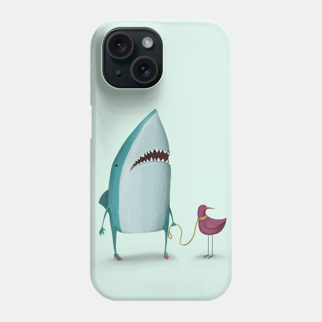 Shark and friend Phone Case by agrapedesign