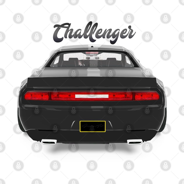 Challenger Drift Black Back by PjesusArt