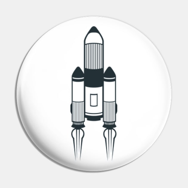 Ilustration Rocket Pin by Shop Ovov