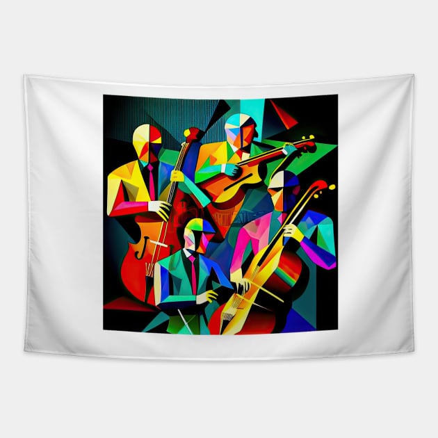 Quartet of Musicians Tapestry by Tarrby