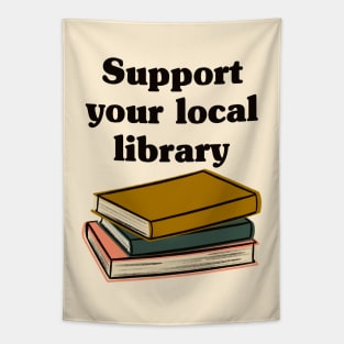 Support Your Local Library Tapestry