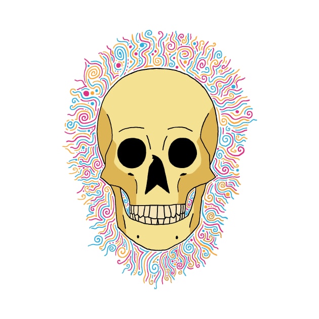 Trippy Skull by JLW