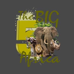 Africa's BIG Five Animals T-Shirt