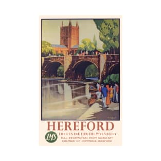 Vintage LMS Travel Poster for Hereford T-Shirt