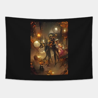 PARIS BALLROOM ON HALLOWEEN Tapestry