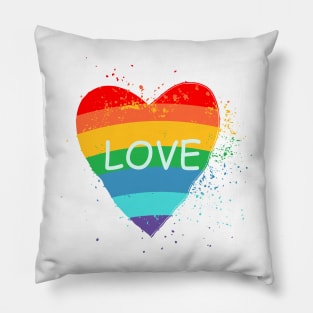 Rainbow love Pillow