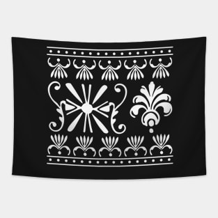 Simple Boho Ornate Indian Henna Ethnic Bohemian Oriental Persian Rug Pattern Tapestry