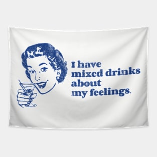 Mixed Drinks Retro Tapestry