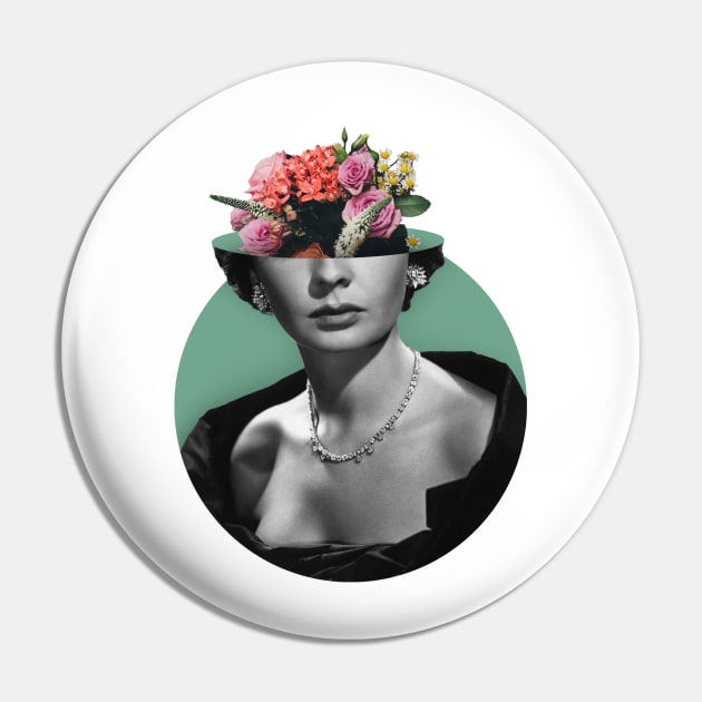 Jean Simmons Floral Pin by Mellamanpel