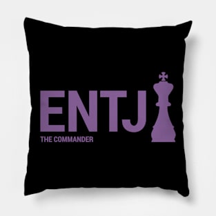 ENTJ The Commander MBTI types 3C Myers Briggs personality gift with icon Pillow