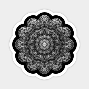 Silver Mandala Magnet