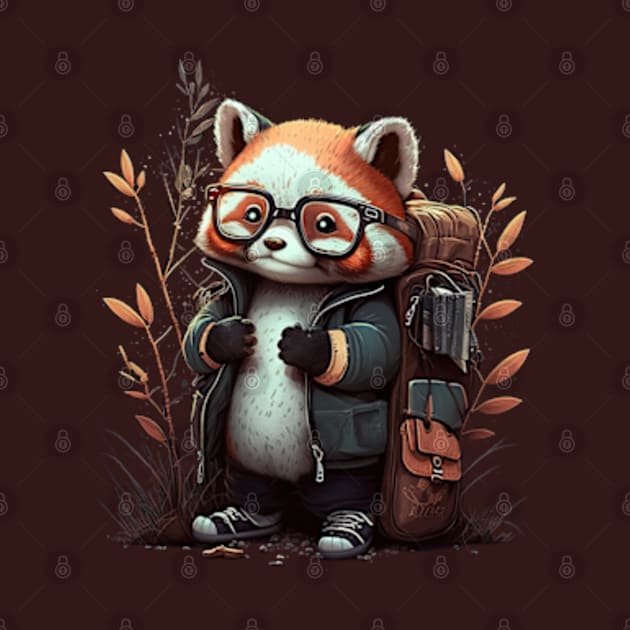 Back to School Red Panda by dmac