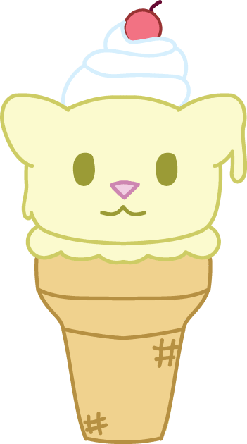 Ice cream cat vanilla Kids T-Shirt by chibifox