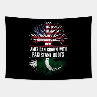 American Grown with Pakistani Roots USA Flag Tapestry