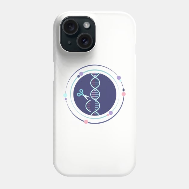 Gene editing synthetic biology design Phone Case by Fun with Science