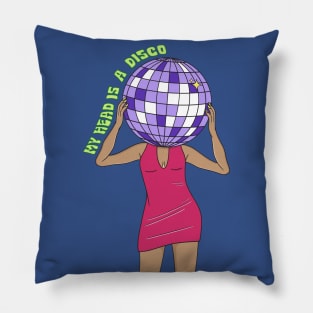 MIRROR BALL WOMAN Pillow