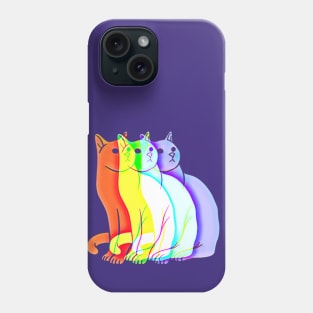 Rainbow Cat Art Phone Case