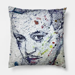 WILLIAM GRANT STILL watercolor and ink portrait.1 Pillow