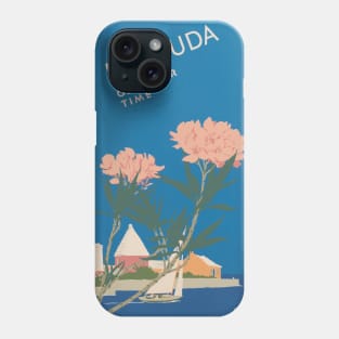 Bermuda travel poster Phone Case