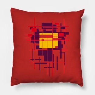 Abstract Bauhaus Graphic - Architecture Pillow