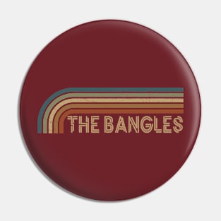 The Bangles Retro Stripes Pin