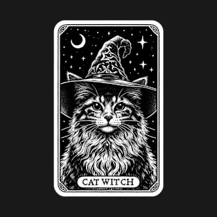 Witch Cat Tarot Card T-Shirt