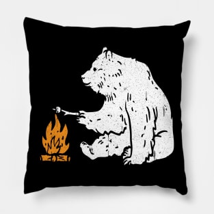 Camping bear Pillow