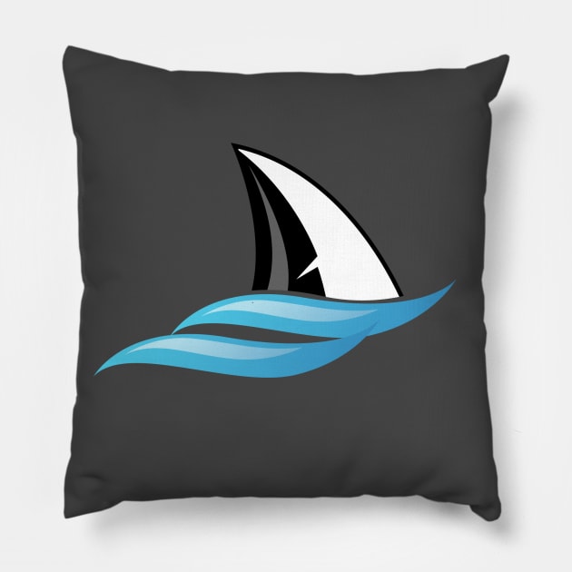 Fin Logo Pillow by CarbonFin