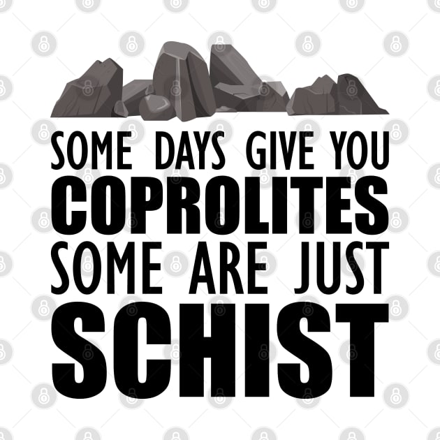 Geology - Some days give you coprolites some are just schist by KC Happy Shop