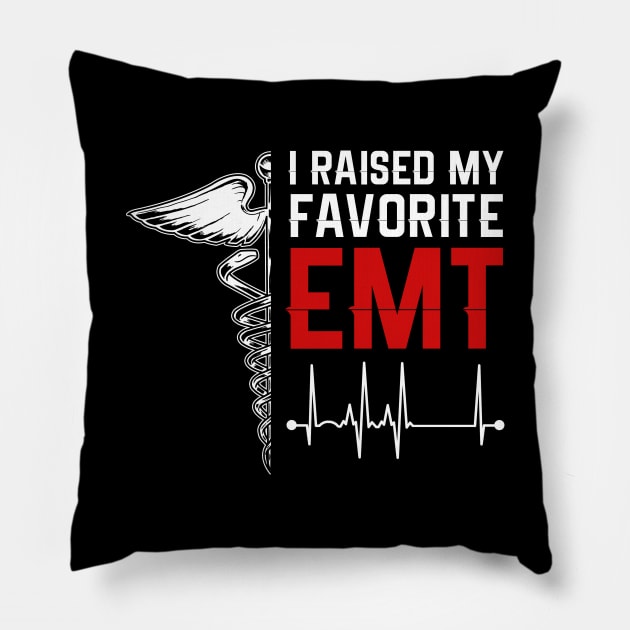 Favorite EMT Daughter Pillow by TriHarder12