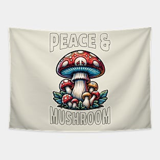 Peace & Mushroom Tapestry