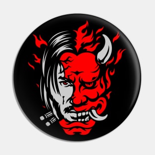 Hannya Reeves Pin