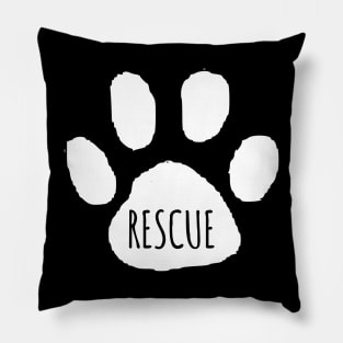 Rescue Dog dad mom woman gift funny cute canine owner Pillow