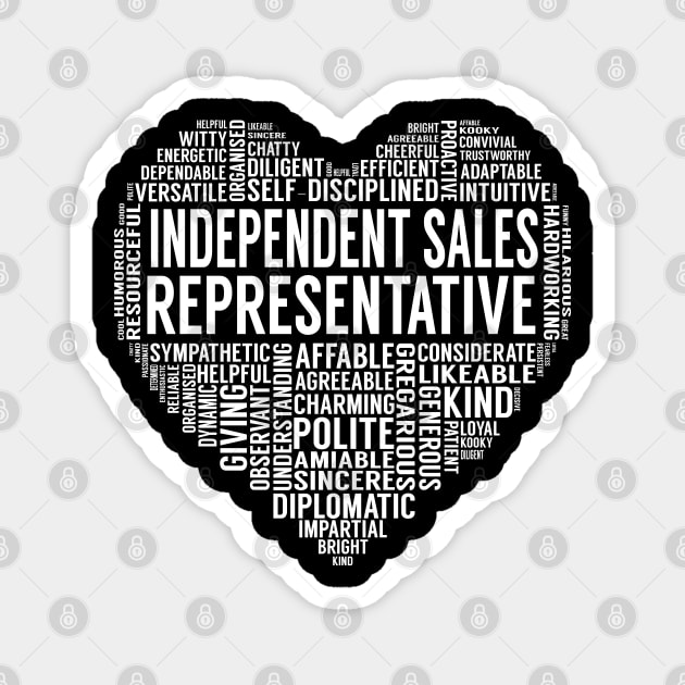 Independent Sales Representative Heart Magnet by LotusTee