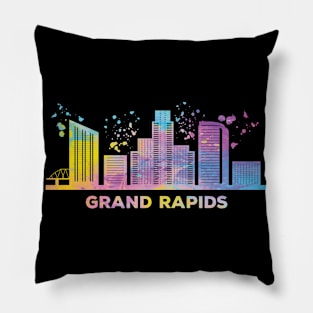 Grand Rapidian Skyline Grand Rapids Pillow