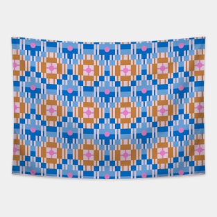 Retro checkered Tapestry