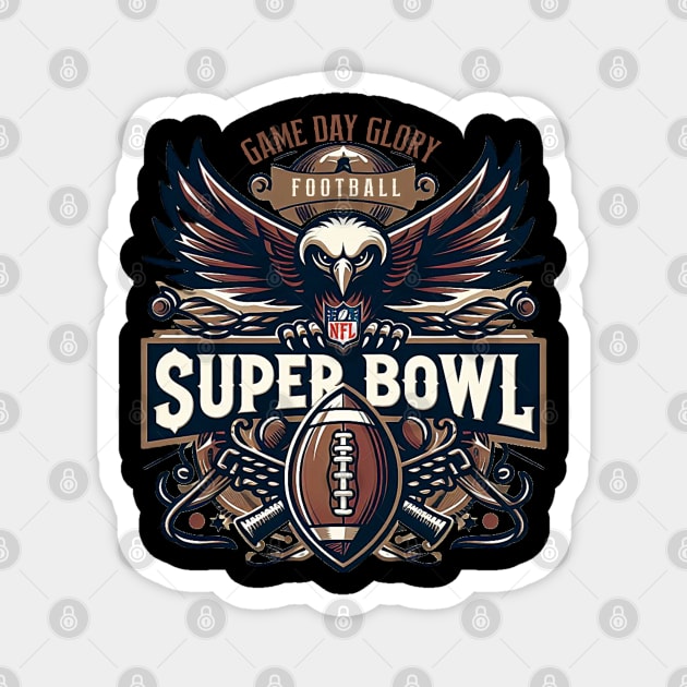 superbowl game day glory football Magnet by AOAOCreation