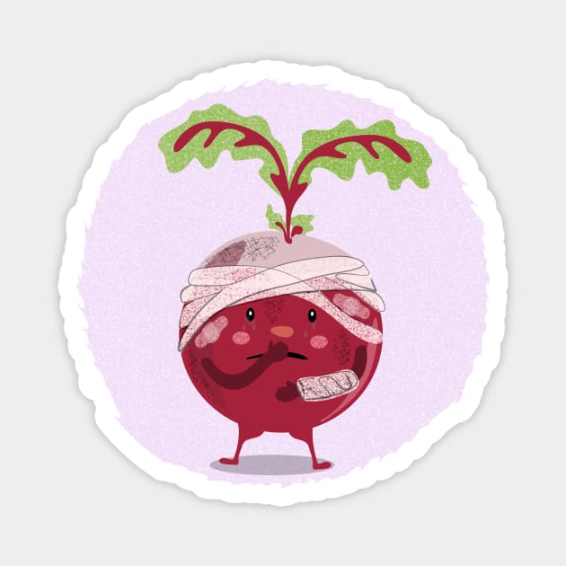 Beat Beet Magnet by BluegirlGraphics