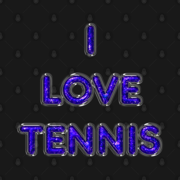 I Love Tennis - Purple by The Black Panther