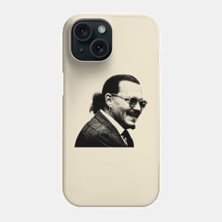 amber heard johnny depp Smile Black Phone Case