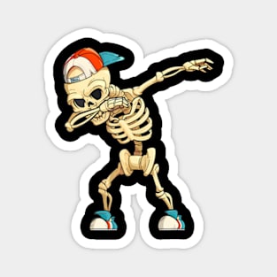 Dabbing Skeleton Funny Dab Kids Dabbing Magnet