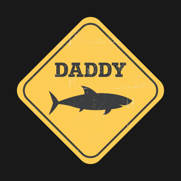 Daddy Shark Fathers Day Men's T-Shirt by Wintrly