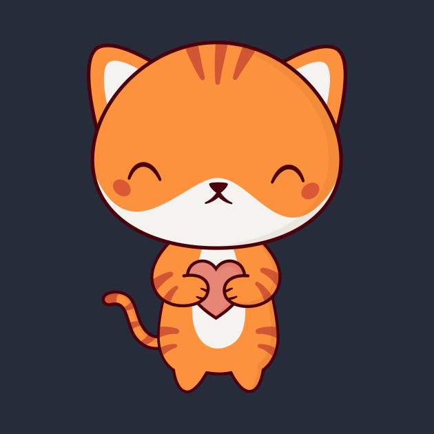 Kawaii Cute Kitten Cat - Cat - T-Shirt | TeePublic