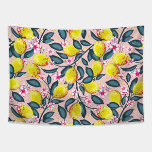 Summer Lemon Plant Tapestry