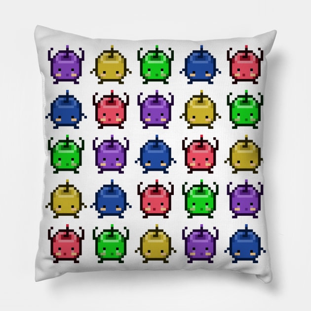 Stardew Valley Junimo Party Pillow by StebopDesigns